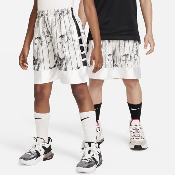 NIKE Dri-fit Elite Kids Printed Basketball Shorts - Picture 1 of 11